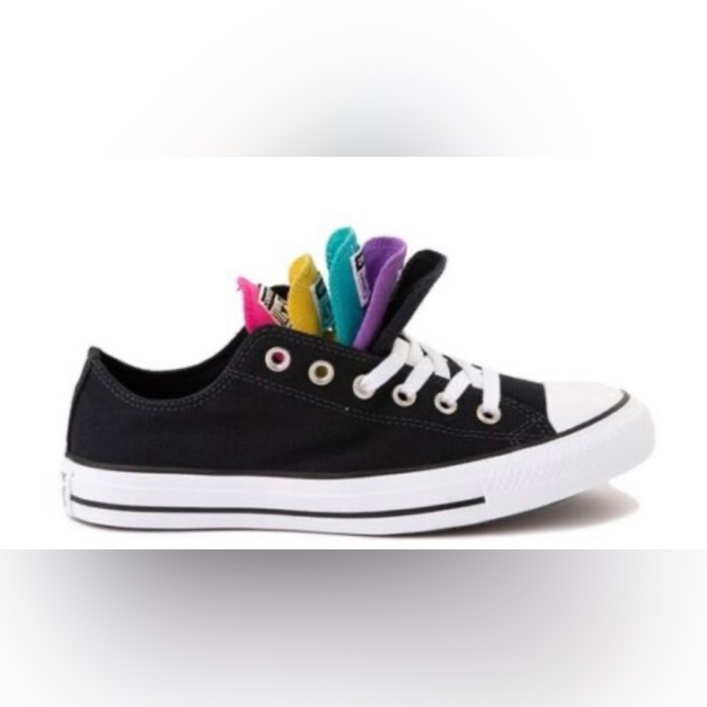 Converse Rainbow Tongue Chuck Taylor Low Tops - Never Worn
